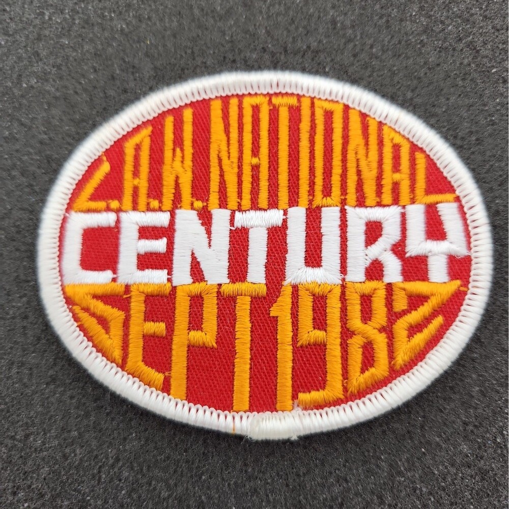 Patch League of American Wheelman National 1982 Century Embroidered Sew On Iron